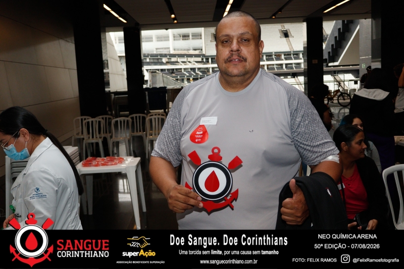 50º Edição - Campanha Sangue Corinthiano - Neo Quimíca Arena - 07 de Agosto 2026