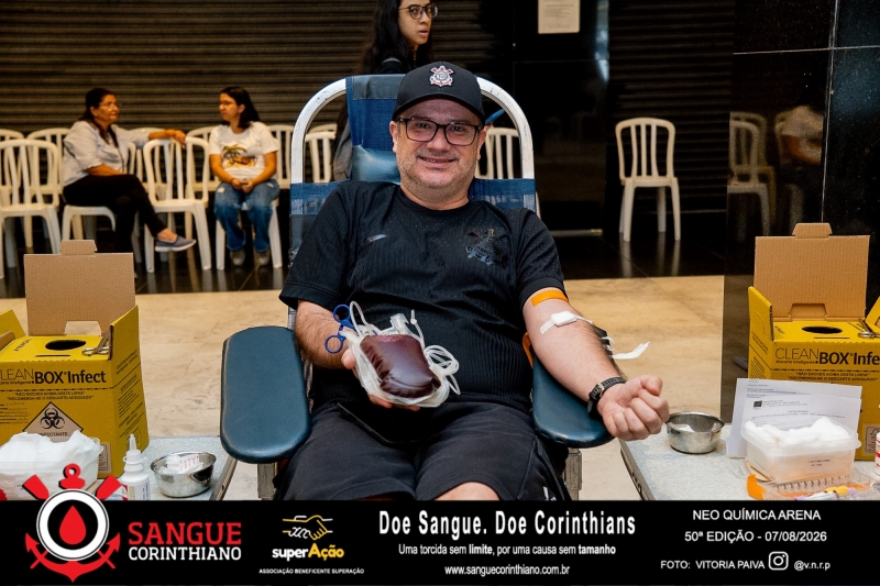 50º Edição - Campanha Sangue Corinthiano - Neo Quimíca Arena - 07 de Agosto 2026