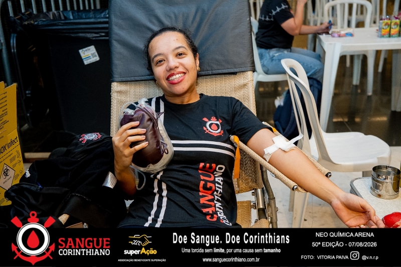 50º Edição - Campanha Sangue Corinthiano - Neo Quimíca Arena - 07 de Agosto 2026