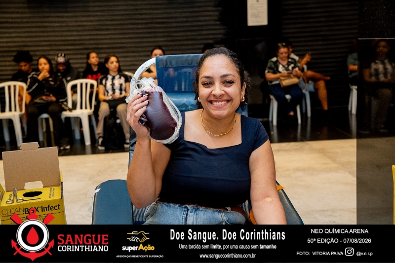 50º Edição - Campanha Sangue Corinthiano - Neo Quimíca Arena - 07 de Agosto 2026