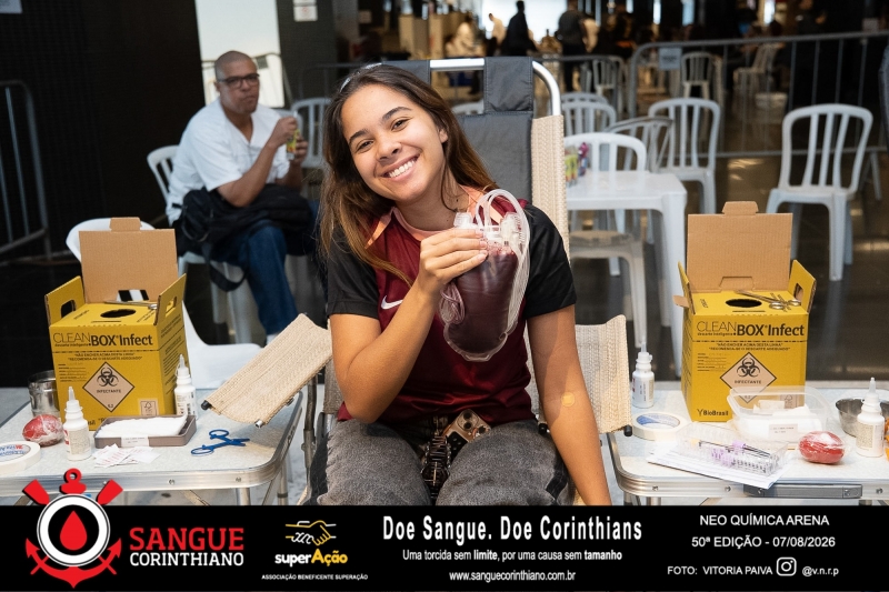 50º Edição - Campanha Sangue Corinthiano - Neo Quimíca Arena - 07 de Agosto 2026