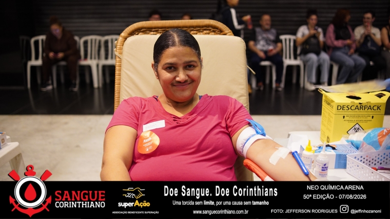 50º Edição - Campanha Sangue Corinthiano - Neo Quimíca Arena - 07 de Agosto 2026