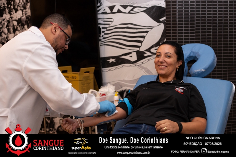 50º Edição - Campanha Sangue Corinthiano - Neo Quimíca Arena - 07 de Agosto 2026