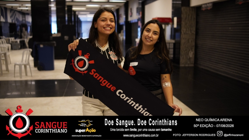 50º Edição - Campanha Sangue Corinthiano - Neo Quimíca Arena - 07 de Agosto 2026