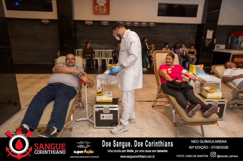 50º Edição - Campanha Sangue Corinthiano - Neo Quimíca Arena - 07 de Agosto 2026