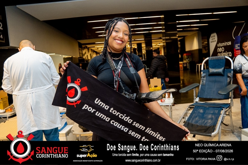 50º Edição - Campanha Sangue Corinthiano - Neo Quimíca Arena - 07 de Agosto 2026