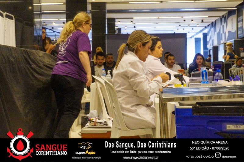 50º Edição - Campanha Sangue Corinthiano - Neo Quimíca Arena - 07 de Agosto 2026