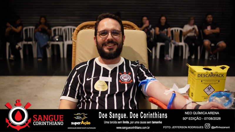 50º Edição - Campanha Sangue Corinthiano - Neo Quimíca Arena - 07 de Agosto 2026