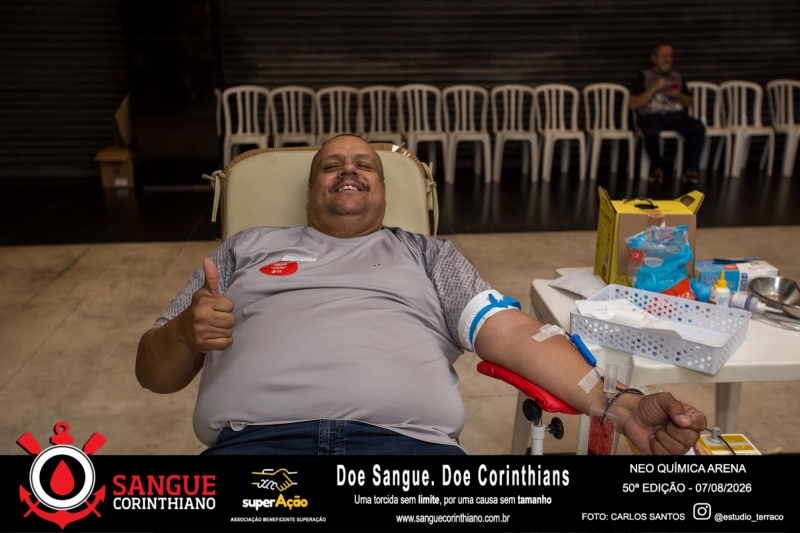 50º Edição - Campanha Sangue Corinthiano - Neo Quimíca Arena - 07 de Agosto 2026