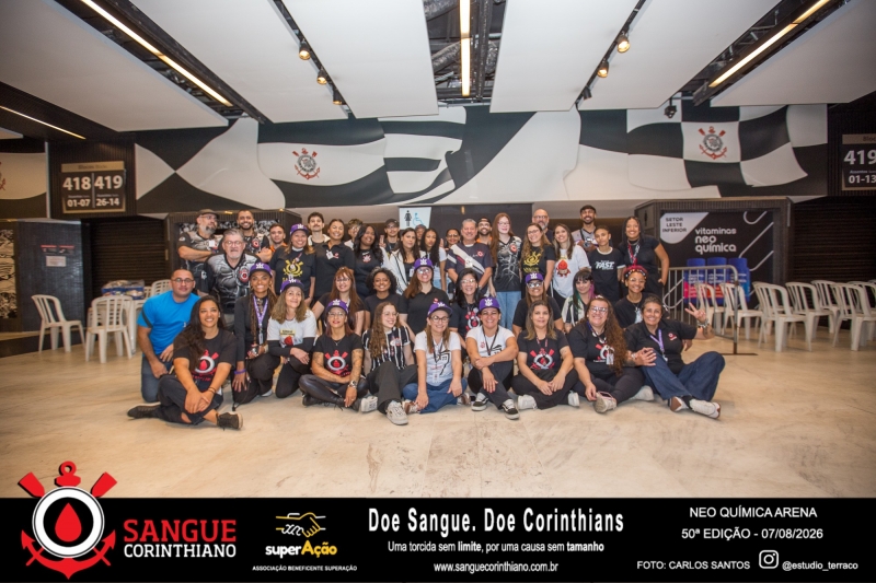 50º Edição - Campanha Sangue Corinthiano - Neo Quimíca Arena - 07 de Agosto 2026