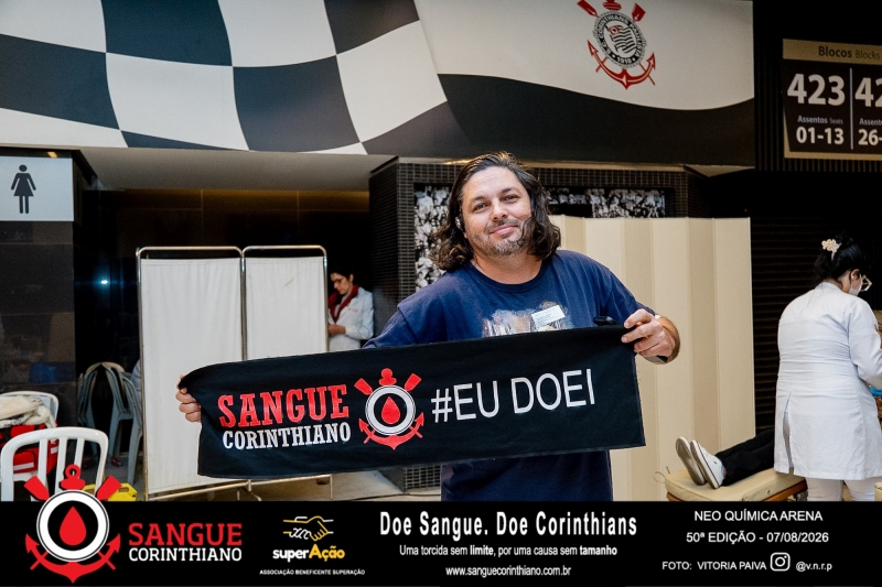 50º Edição - Campanha Sangue Corinthiano - Neo Quimíca Arena - 07 de Agosto 2026