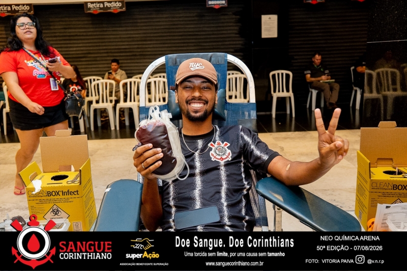 50º Edição - Campanha Sangue Corinthiano - Neo Quimíca Arena - 07 de Agosto 2026