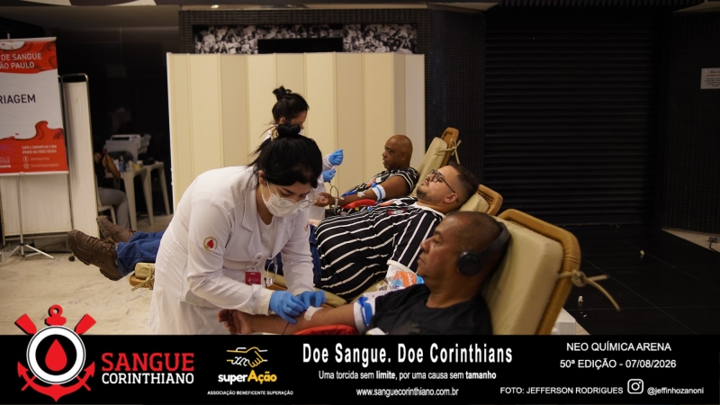 50º Edição - Campanha Sangue Corinthiano - Neo Quimíca Arena - 07 de Agosto 2026