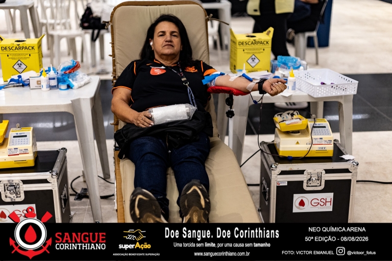 50º Edição - Campanha Sangue Corinthiano - Neo Quimíca Arena - 07 de Agosto 2026