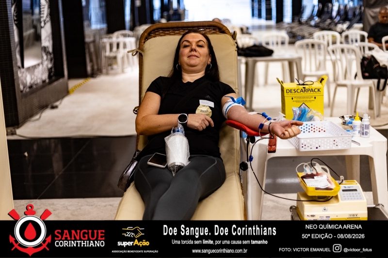 50º Edição - Campanha Sangue Corinthiano - Neo Quimíca Arena - 07 de Agosto 2026