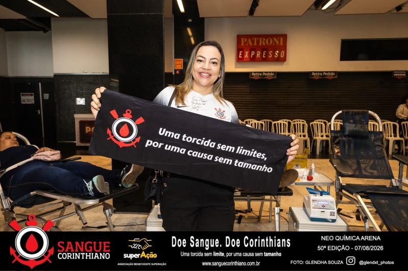 50º Edição - Campanha Sangue Corinthiano - Neo Quimíca Arena - 07 de Agosto 2026