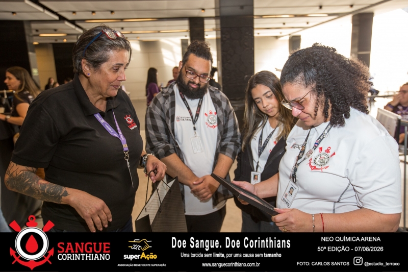 50º Edição - Campanha Sangue Corinthiano - Neo Quimíca Arena - 07 de Agosto 2026
