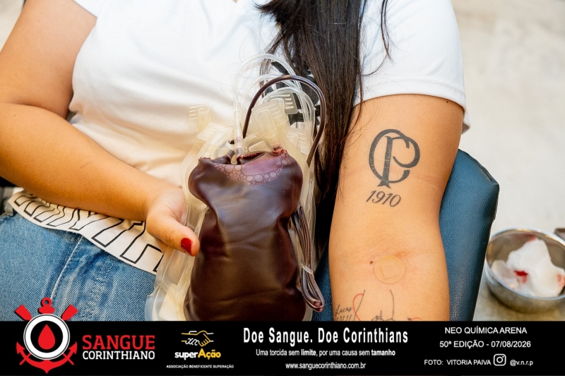 50º Edição - Campanha Sangue Corinthiano - Neo Quimíca Arena - 07 de Agosto 2026