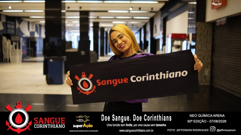 50º Edição - Campanha Sangue Corinthiano - Neo Quimíca Arena - 07 de Agosto 2026