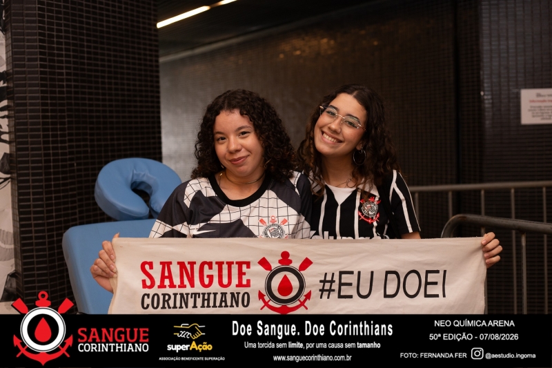 50º Edição - Campanha Sangue Corinthiano - Neo Quimíca Arena - 07 de Agosto 2026