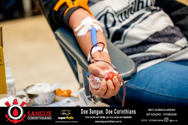 50º Edição - Campanha Sangue Corinthiano - Neo Quimíca Arena - 07 de Agosto 2026