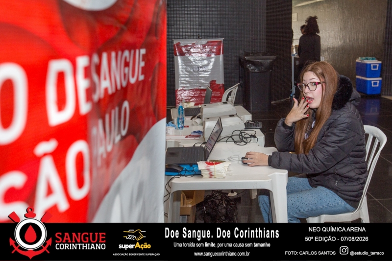 50º Edição - Campanha Sangue Corinthiano - Neo Quimíca Arena - 07 de Agosto 2026