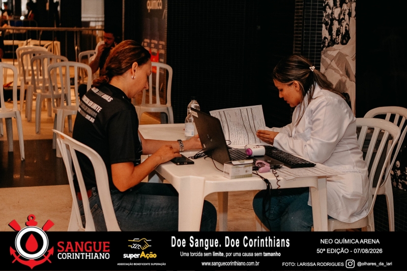 50º Edição - Campanha Sangue Corinthiano - Neo Quimíca Arena - 07 de Agosto 2026