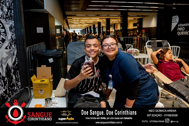 50º Edição - Campanha Sangue Corinthiano - Neo Quimíca Arena - 07 de Agosto 2026