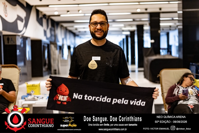 50º Edição - Campanha Sangue Corinthiano - Neo Quimíca Arena - 07 de Agosto 2026