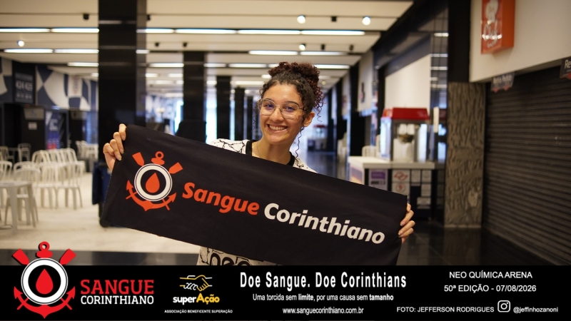 50º Edição - Campanha Sangue Corinthiano - Neo Quimíca Arena - 07 de Agosto 2026