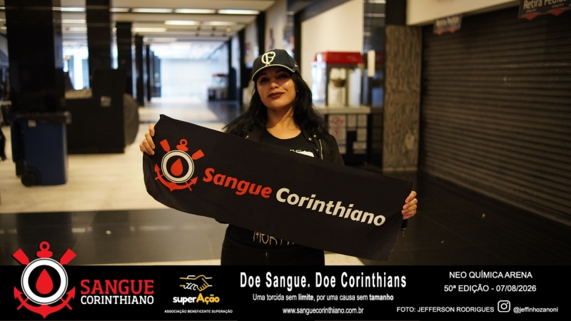 50º Edição - Campanha Sangue Corinthiano - Neo Quimíca Arena - 07 de Agosto 2026