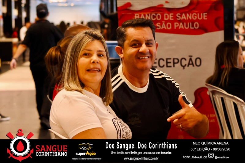 50º Edição - Campanha Sangue Corinthiano - Neo Quimíca Arena - 08 de Agosto 2026