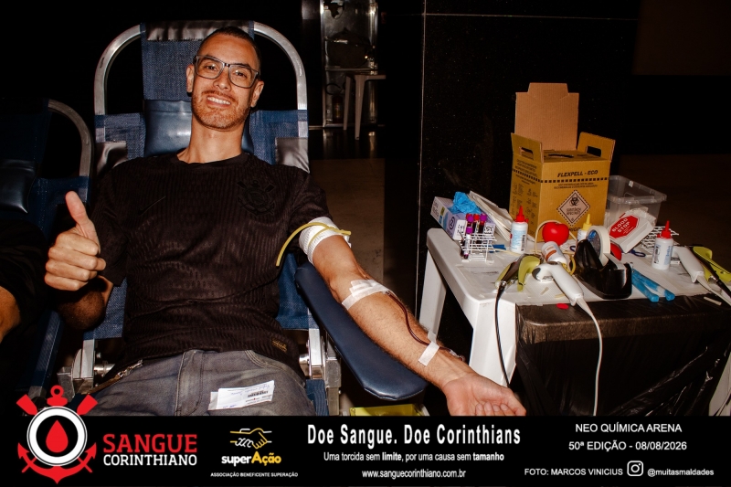 50º Edição - Campanha Sangue Corinthiano - Neo Quimíca Arena - 08 de Agosto 2026