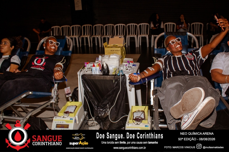 50º Edição - Campanha Sangue Corinthiano - Neo Quimíca Arena - 08 de Agosto 2026