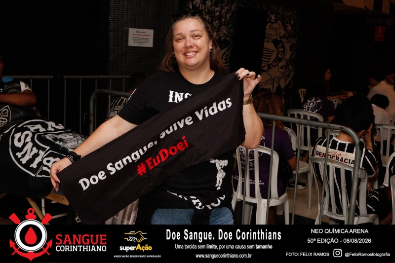 50º Edição - Campanha Sangue Corinthiano - Neo Quimíca Arena - 08 de Agosto 2026
