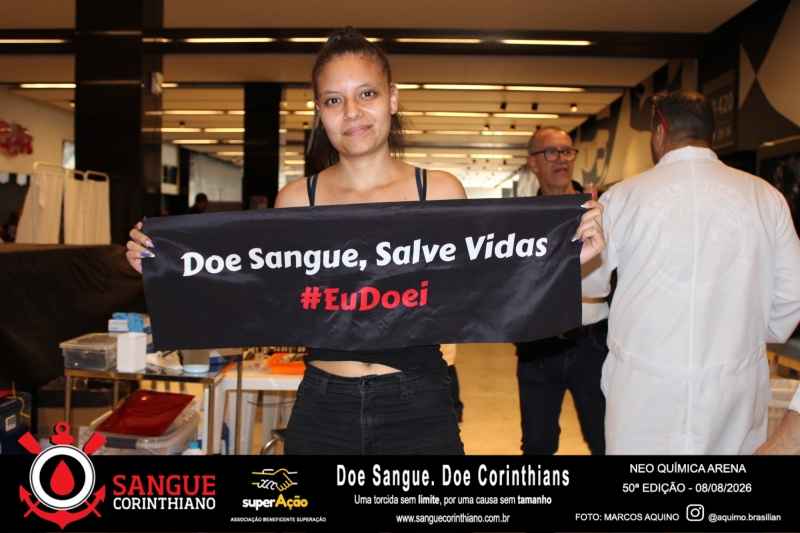 50º Edição - Campanha Sangue Corinthiano - Neo Quimíca Arena - 08 de Agosto 2026