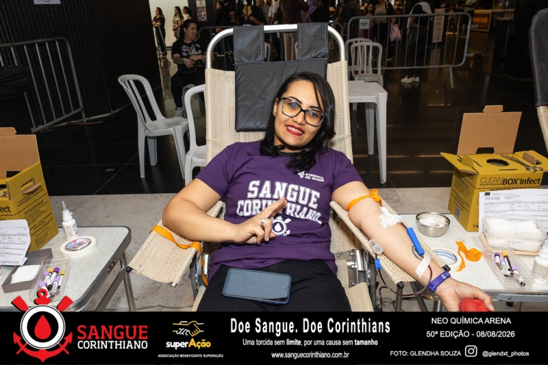 50º Edição - Campanha Sangue Corinthiano - Neo Quimíca Arena - 08 de Agosto 2026