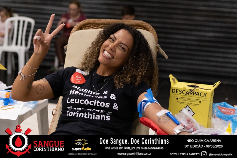 50º Edição - Campanha Sangue Corinthiano - Neo Quimíca Arena - 08 de Agosto 2026