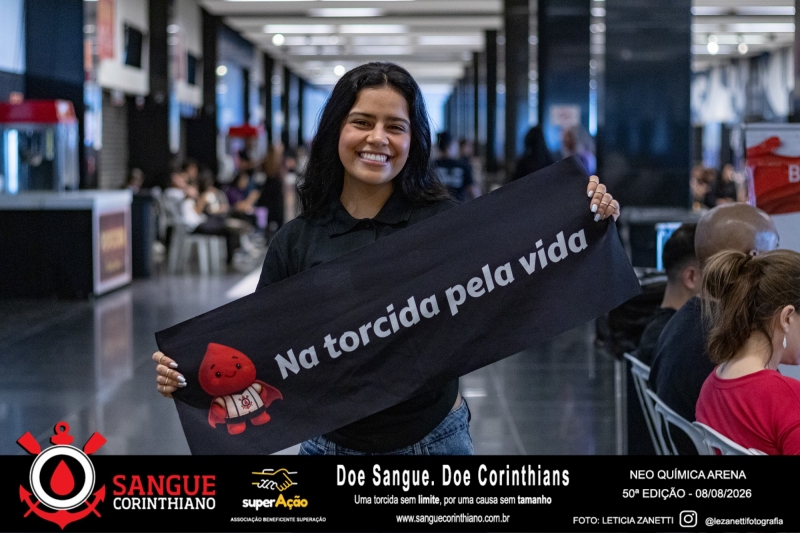 50º Edição - Campanha Sangue Corinthiano - Neo Quimíca Arena - 08 de Agosto 2026
