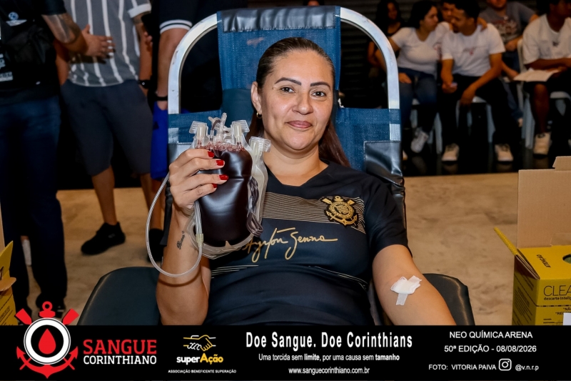50º Edição - Campanha Sangue Corinthiano - Neo Quimíca Arena - 08 de Agosto 2026