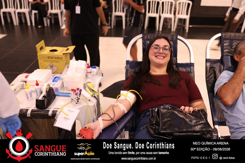 50º Edição - Campanha Sangue Corinthiano - Neo Quimíca Arena - 08 de Agosto 2026