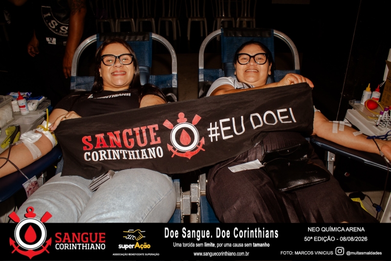 50º Edição - Campanha Sangue Corinthiano - Neo Quimíca Arena - 08 de Agosto 2026