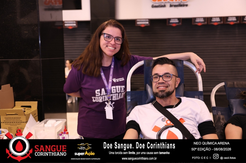 50º Edição - Campanha Sangue Corinthiano - Neo Quimíca Arena - 08 de Agosto 2026