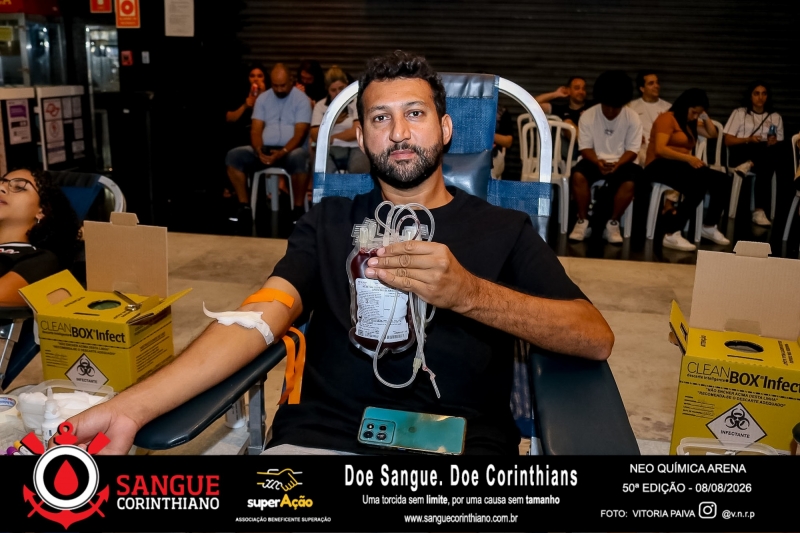 50º Edição - Campanha Sangue Corinthiano - Neo Quimíca Arena - 08 de Agosto 2026
