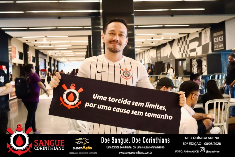 50º Edição - Campanha Sangue Corinthiano - Neo Quimíca Arena - 08 de Agosto 2026