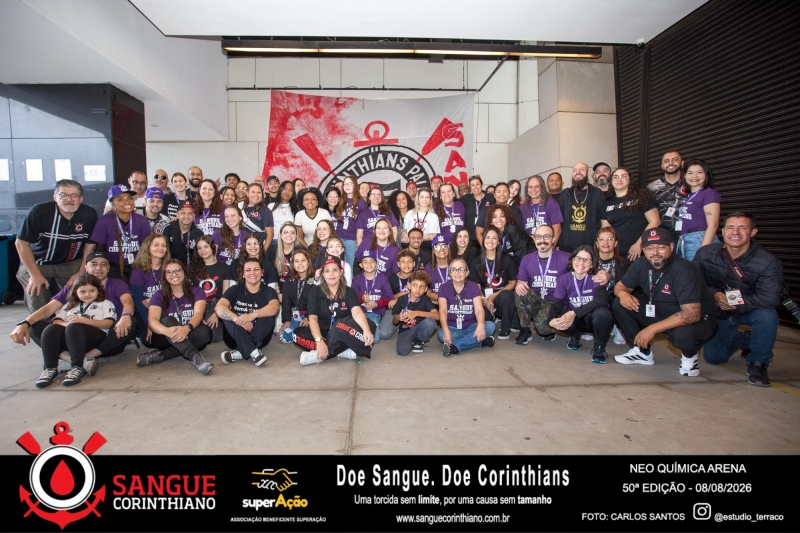 50º Edição - Campanha Sangue Corinthiano - Neo Quimíca Arena - 08 de Agosto 2026