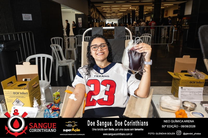 50º Edição - Campanha Sangue Corinthiano - Neo Quimíca Arena - 08 de Agosto 2026