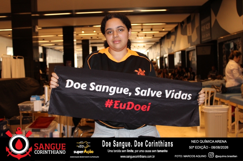 50º Edição - Campanha Sangue Corinthiano - Neo Quimíca Arena - 08 de Agosto 2026