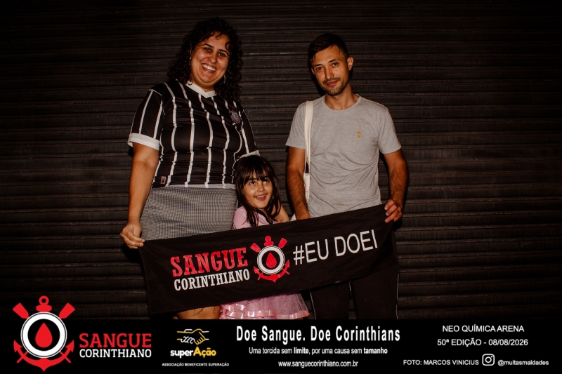 50º Edição - Campanha Sangue Corinthiano - Neo Quimíca Arena - 08 de Agosto 2026