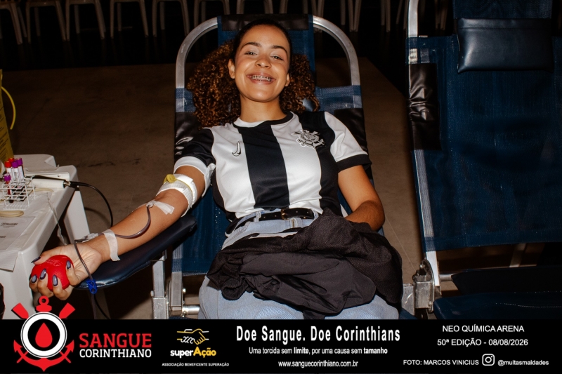 50º Edição - Campanha Sangue Corinthiano - Neo Quimíca Arena - 08 de Agosto 2026
